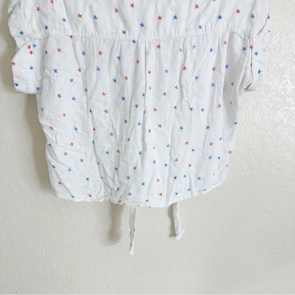 Rails Amelie Tie Front Shirt white size M - Picture 12 of 12